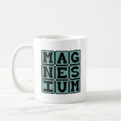 Magnesium, Chemisch element Koffiemok (Links)