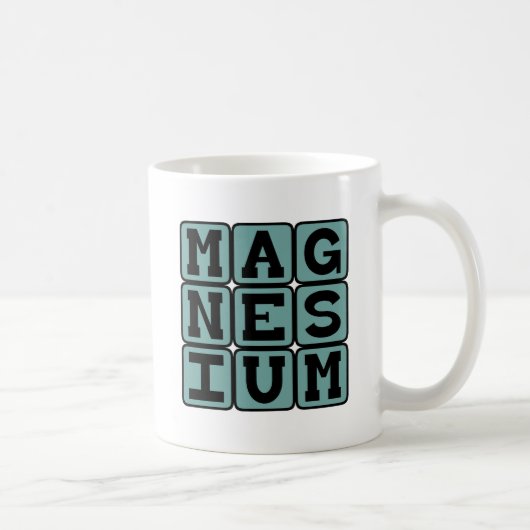 Magnesium, Chemisch element Koffiemok (Rechts)