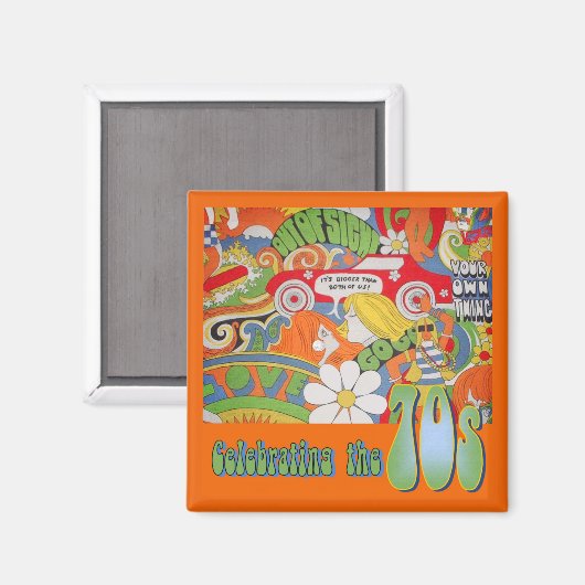 Magnet 70's (Voorkant / Achterkant)