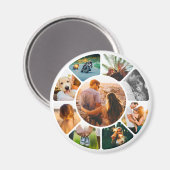 Magnet 9 Photo Rond (Voorkant / Achterkant)