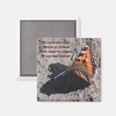 Magnet alle Butterflies Rest Poem door Ladee Basse (Voorkant / Achterkant)