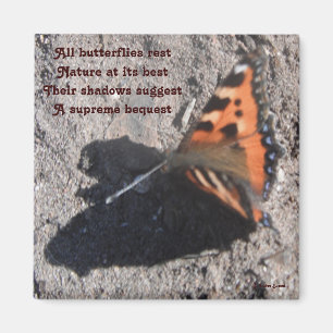 Magnet alle Butterflies Rest Poem door Ladee Basse