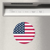 Magnet American Flag Round (Insitu (Vaatwasser))