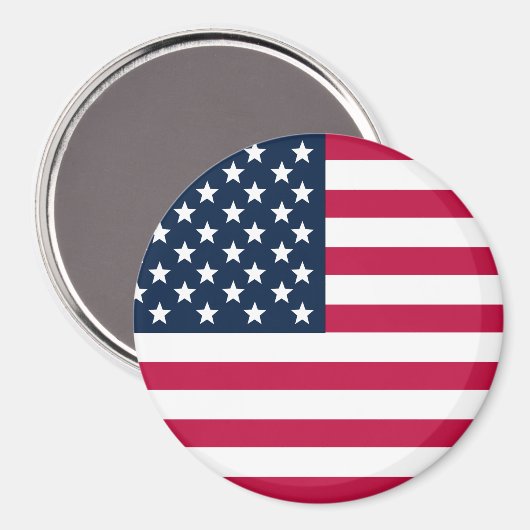 Magnet American Flag Round (Voorkant / Achterkant)