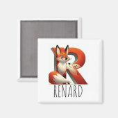 Magnet Animaux Rigolos Letter R (Voorkant / Achterkant)