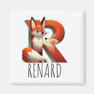 Magnet Animaux Rigolos Letter R
