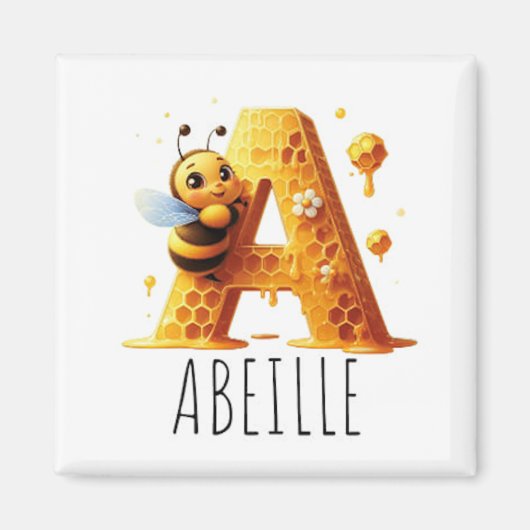 Magnet Animaux Rigolos Lettre A (Voorkant)