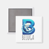 Magnet Animaux Rigolos Lettre B (Voorkant / Achterkant)