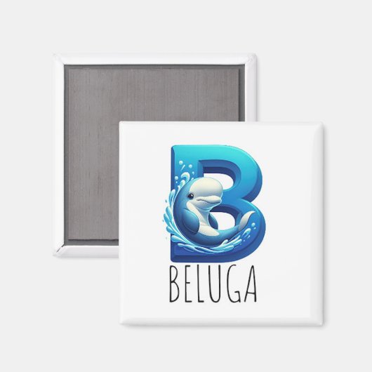 Magnet Animaux Rigolos Lettre B (Voorkant / Achterkant)