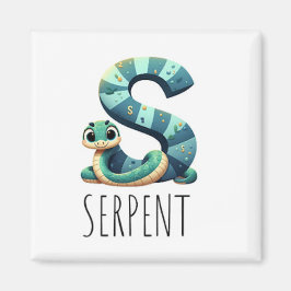 Magnet Animaux Rigolos Lettre S