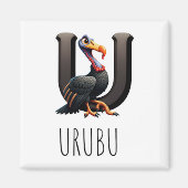 Magnet Animaux Rigolos Lettre U (Voorkant)