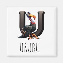 Magnet Animaux Rigolos Lettre U