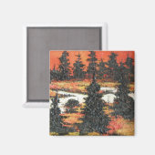 Magnet Ann Hayes Schilderend Boom Schrapping (Voorkant / Achterkant)