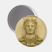 Magnet - Architectuurgegevens - Hoofd Vrouw (Voorkant / Achterkant)