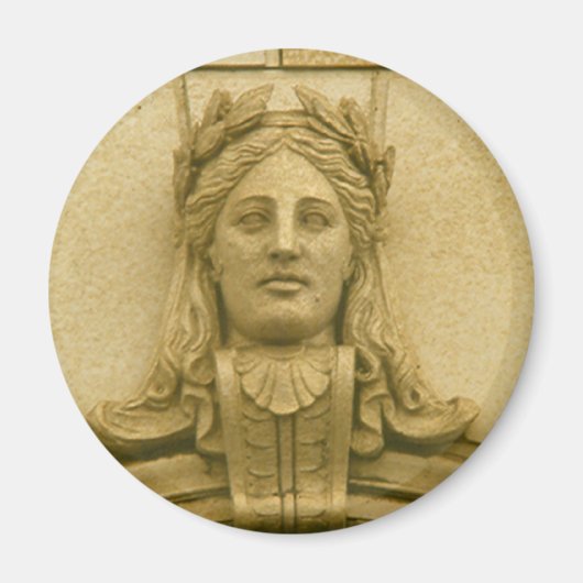 Magnet - Architectuurgegevens - Hoofd Vrouw (Voorkant)