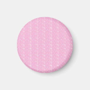 Magnet Baby roze glitter