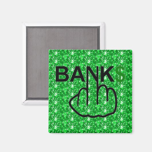Magnet Banks Corrupt (Voorkant / Achterkant)