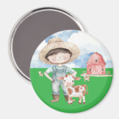 Magnet Bauernhofjunge (Voorkant / Achterkant)
