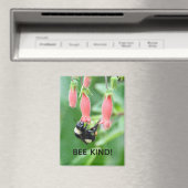 Magnet - Bee on Pink Flower (Insitu (Vaatwasser))