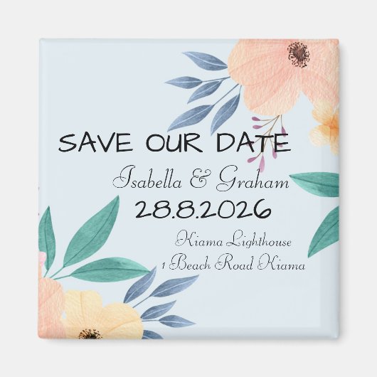 Magnet - Bewaar onze datum (Voorkant)