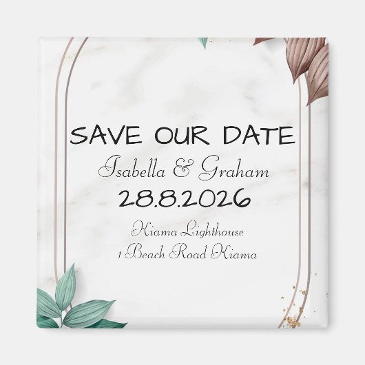 Magnet - Bewaar onze datum (Voorkant)