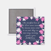 Magnet - Bibel verse Lamentations 3:22 (Voorkant / Achterkant)