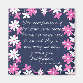 Magnet - Bibel verse Lamentations 3:22 (Voorkant)