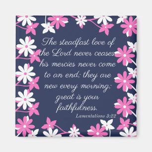 Magnet - Bibel verse Lamentations 3:22