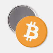 Magnet Bitcoin Oranje Cryptocurrency (Voorkant / Achterkant)