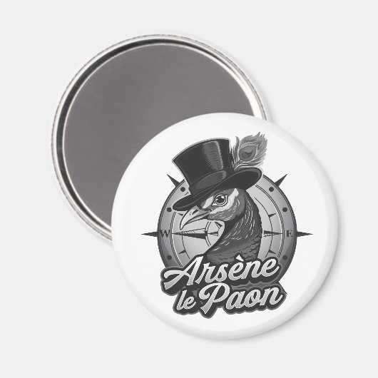 Magnet "Black & White" (Voorkant / Achterkant)