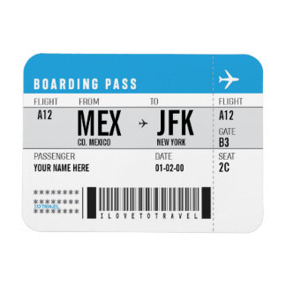 MAGNET BOARDING PASS MAGNEET