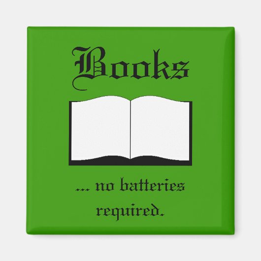 Magnet - Boeken ... geen batterijen vereist (Voorkant)