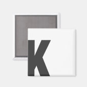 Magnet Buchstabe "K" (Voorkant / Achterkant)