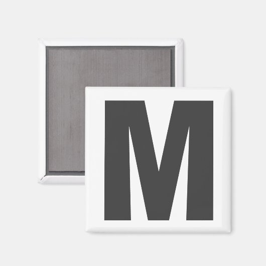 Magnet Buchstabe "M" (Voorkant / Achterkant)