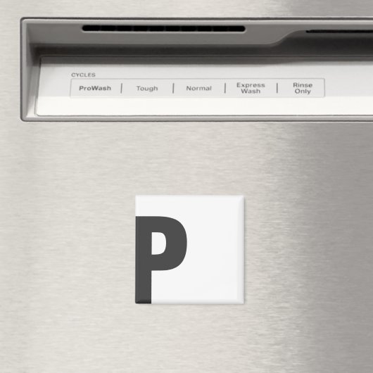 Magnet Buchstabe "P" (Insitu (Vaatwasser))
