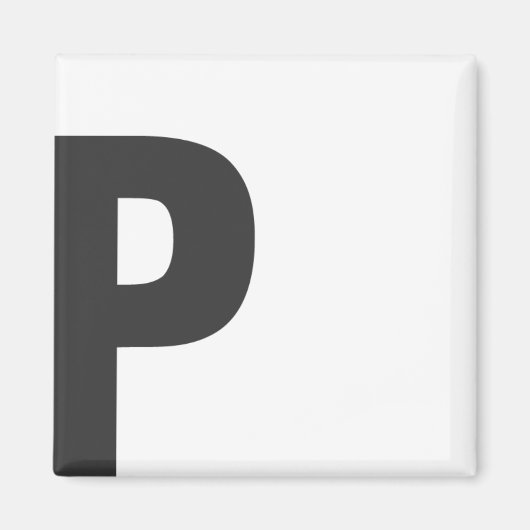Magnet Buchstabe "P" (Voorkant)