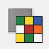 Magnet bunte Quadrate (Voorkant / Achterkant)
