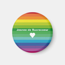 Magnet bunte Streifen und Jeanne de Sucrecoeur