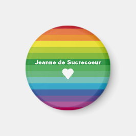 Magnet bunte Streifen und Jeanne de Sucrecoeur