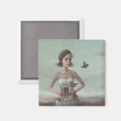 Magnet-Butterflies in de Stomach door Liese Chavez Magneet (Voorkant / Achterkant)