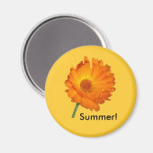 Magnet - Calendula op stoom (Voorkant / Achterkant)