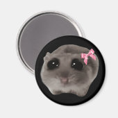 Magnet Coquette Sad Hamster Meme (Voorkant / Achterkant)