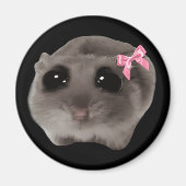 Magnet Coquette Sad Hamster Meme (Voorkant)