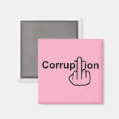Magnet Corruption Sucks (Voorkant / Achterkant)