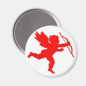 Magnet Cupid Red Plain (Voorkant / Achterkant)