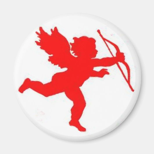 Magnet Cupid Red Plain (Voorkant)