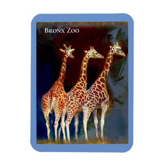 Magnet - de Giraffes in de Bronx Zoo Magneet (Verticaal)