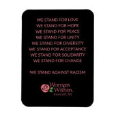 Magnet Diversity Statement Woman in Central Magneet (Verticaal)