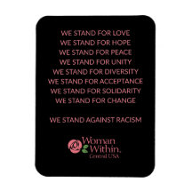 Magnet Diversity Statement Woman in Central