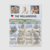 Magnet Dock Water Scene Photo Collage Calendar (Voorkant)